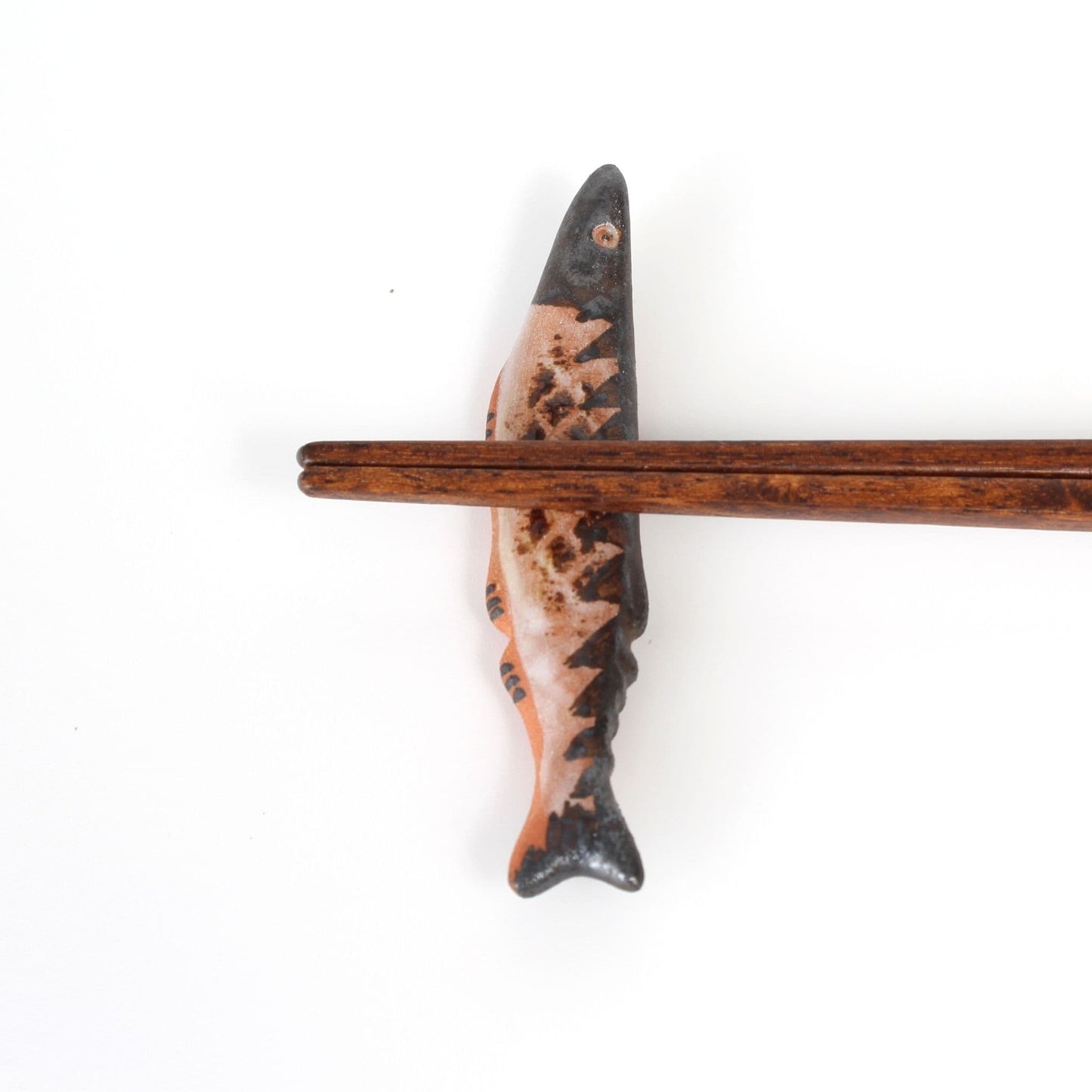 Chopstick Holder Grilled Pacific Saury | Japanese Ceramic Hashioki