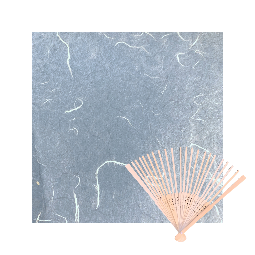 Folding Fan Kit Blue