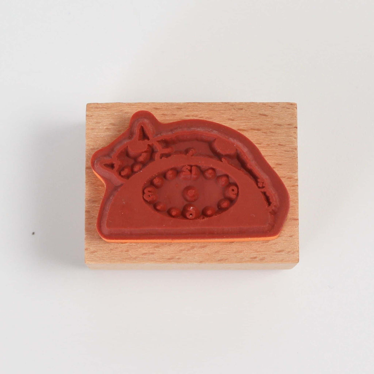 Cat Rubber Stamp | Clock | POTTERING CAT