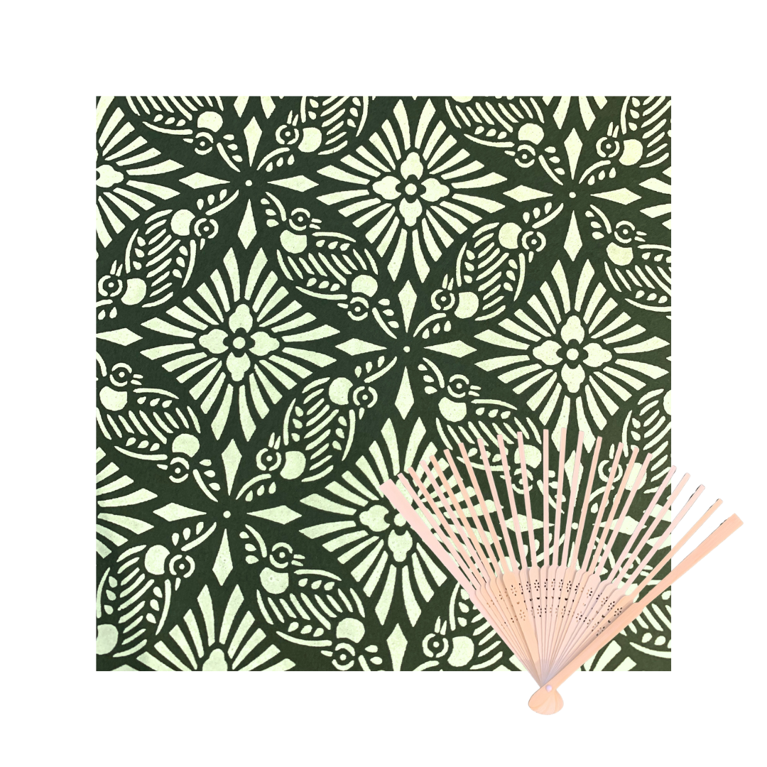 Folding Fan Kit Green