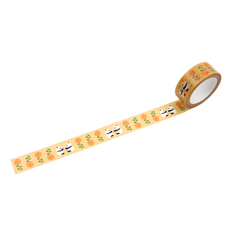 Masking Tape - Panda and Sunflowers