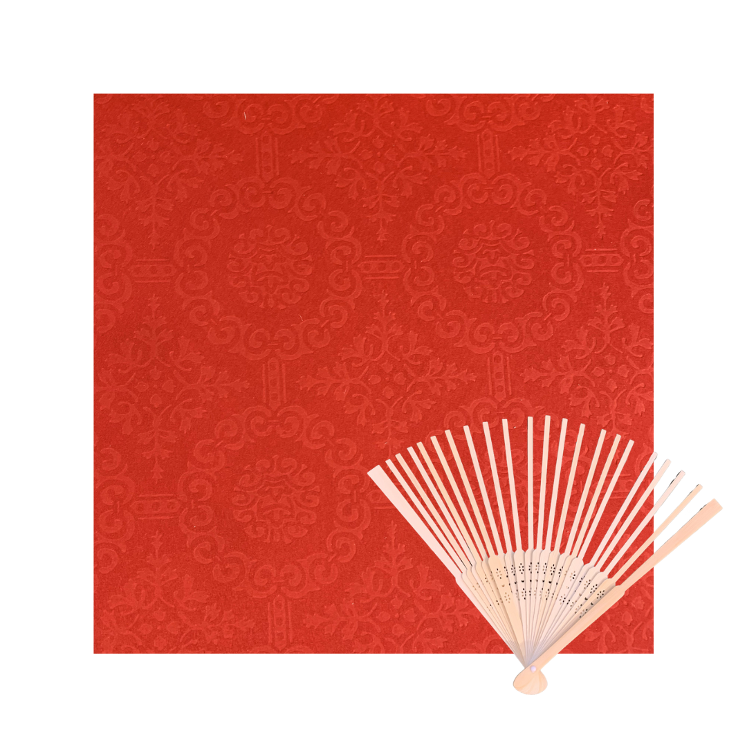 Folding Fan Kit Red