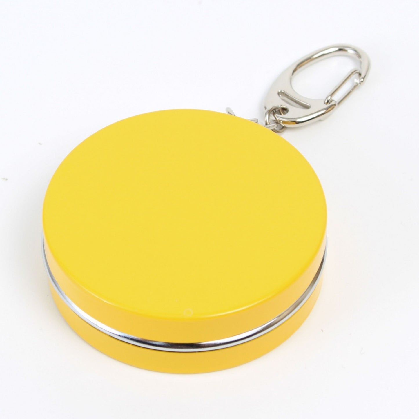 Compact Portable Ashtray with Keychain - Yellow