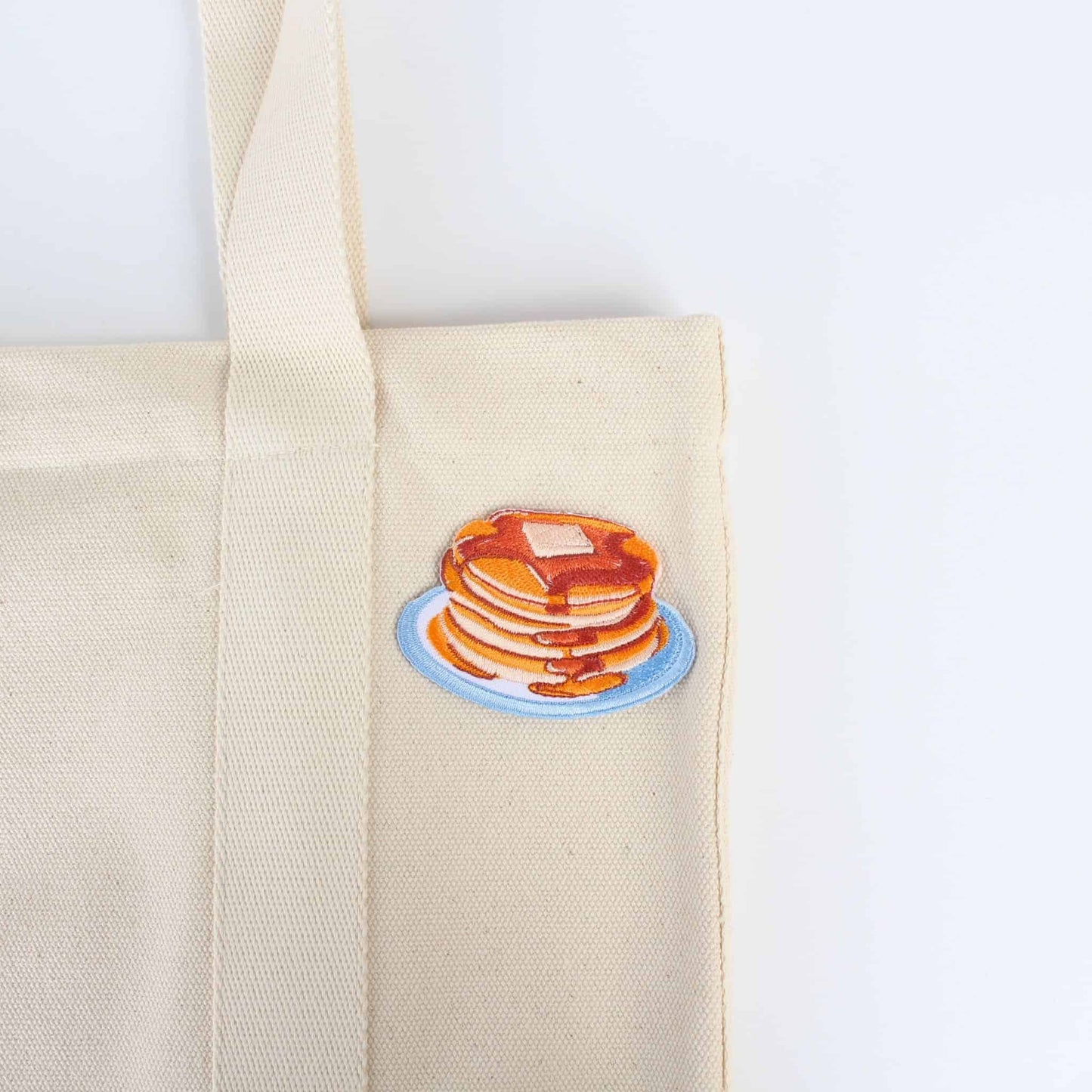 Pancake & Maple Embroidered Iron-On Patch | Made in Japan