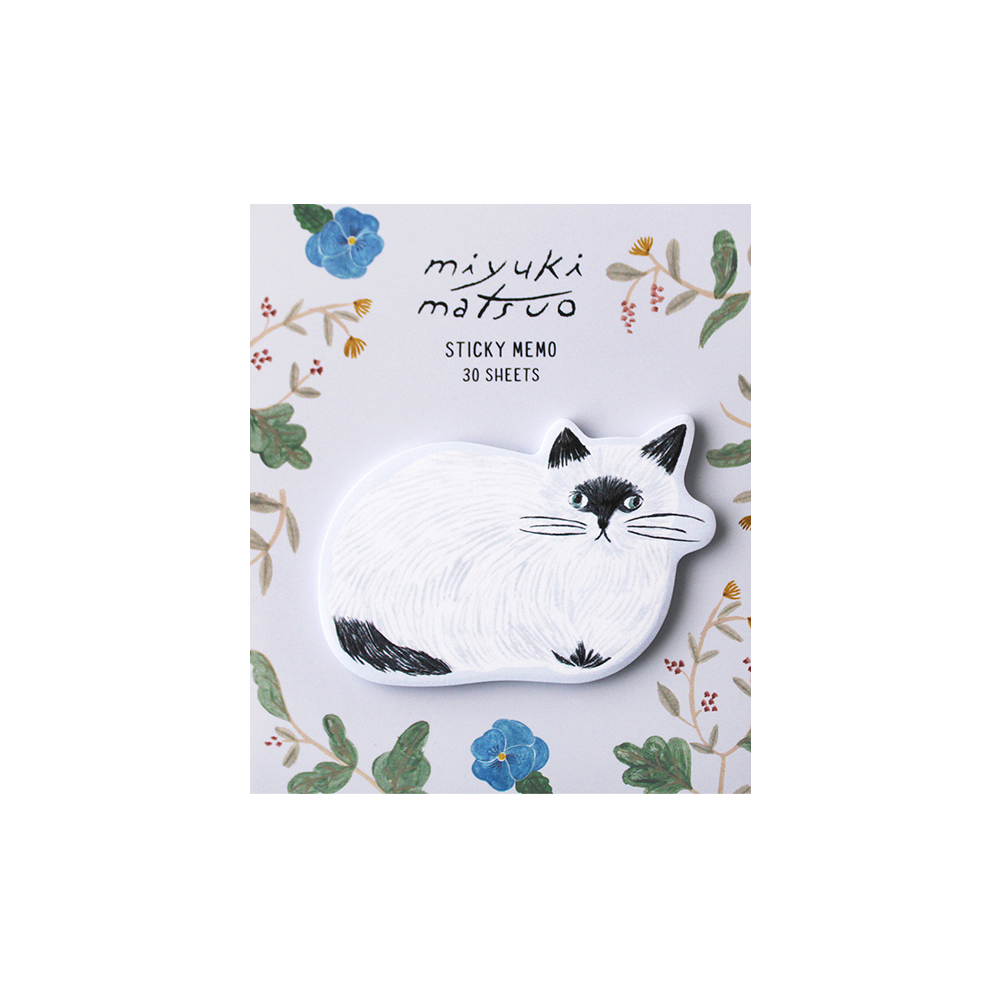 Die Cut Sticky Notes - Cat Purple
