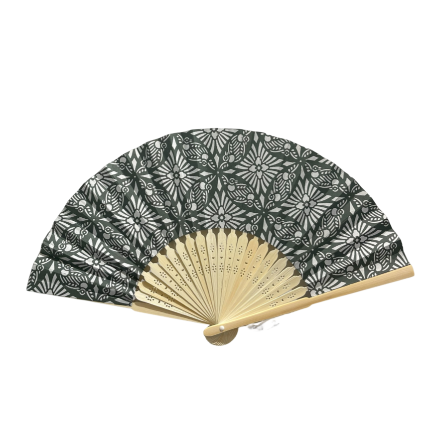 DIY Japanese Folding Fan (Sensu) Kit Green