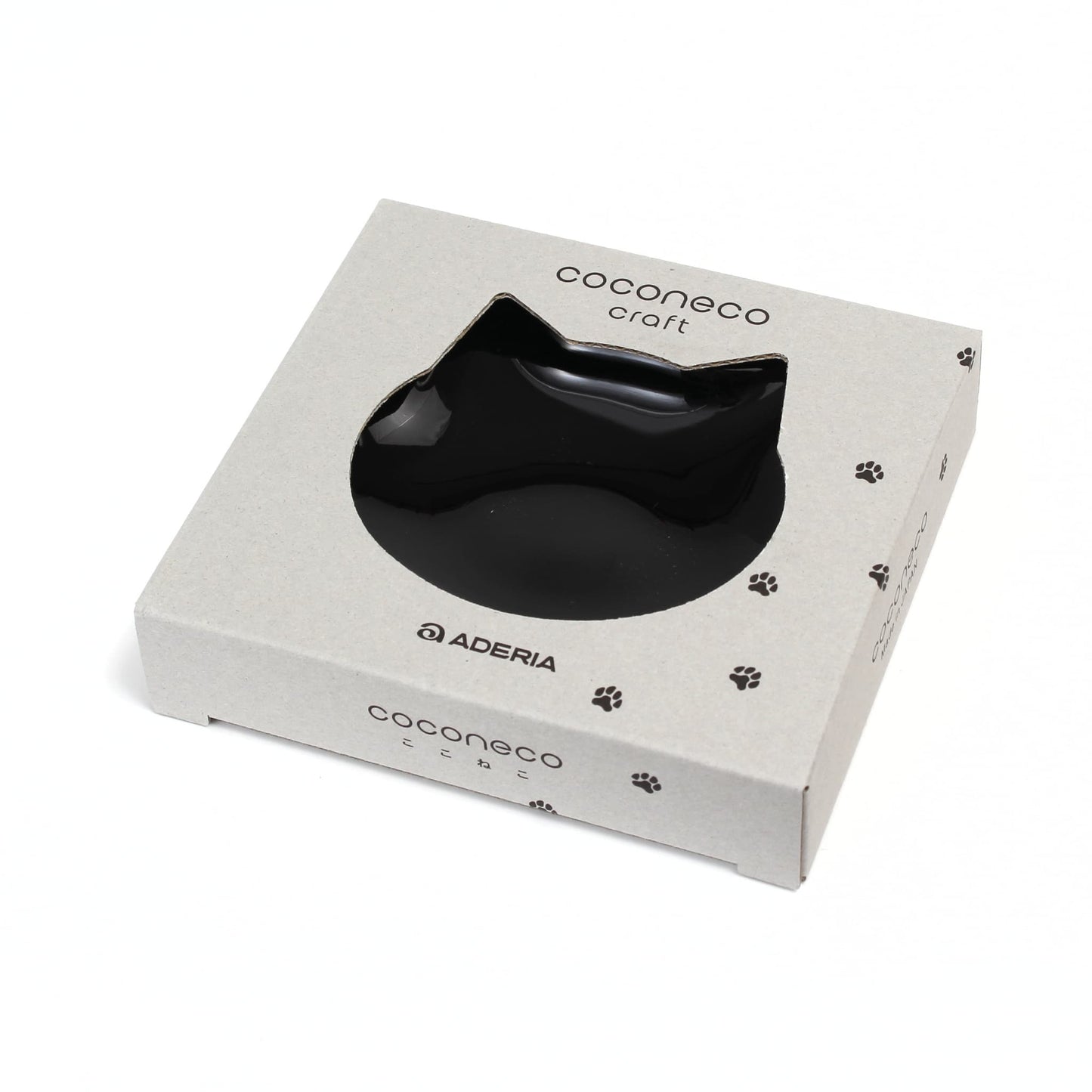 Japanese Glass Cat Plate – Black Neko | Made in Japan