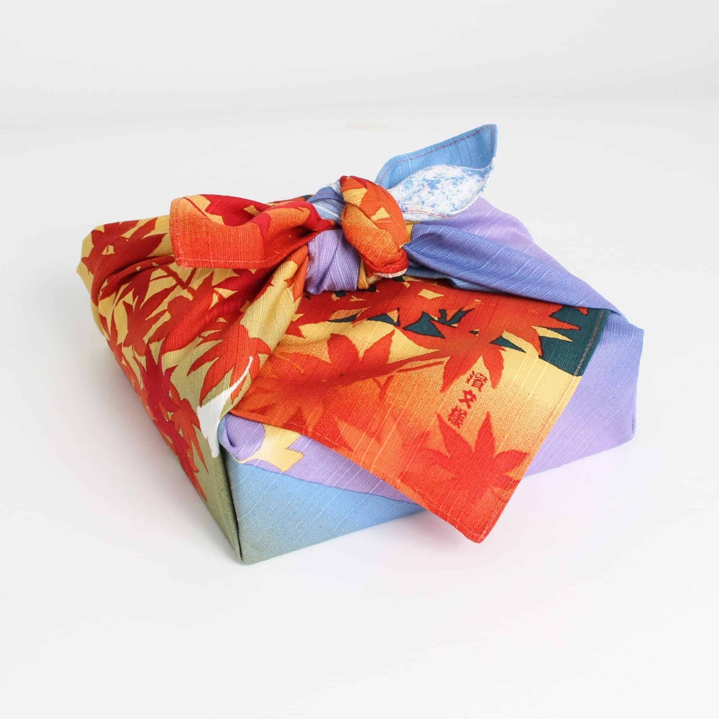 Small Furoshiki - Autumn Leaves & Pagoda