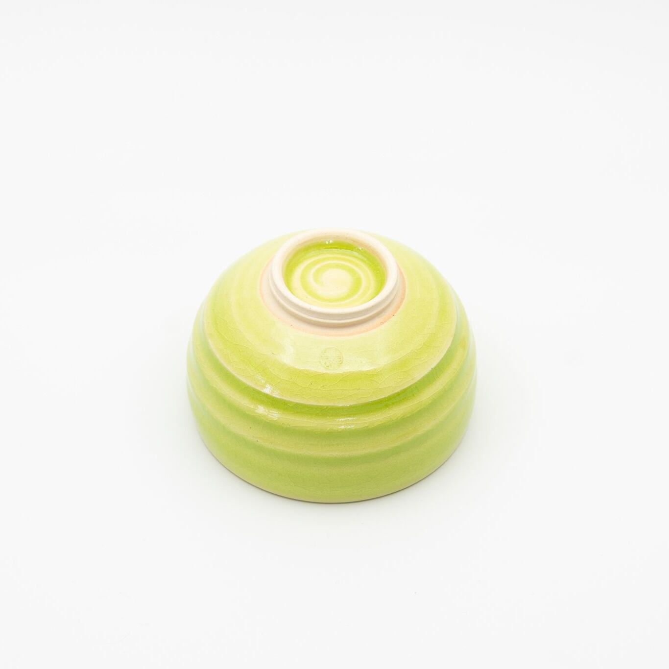Matcha Bowl - Rokuro Yellow Glaze