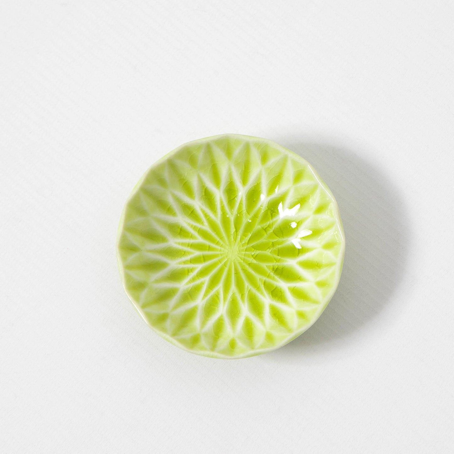 Small Plate Flower Light Green
