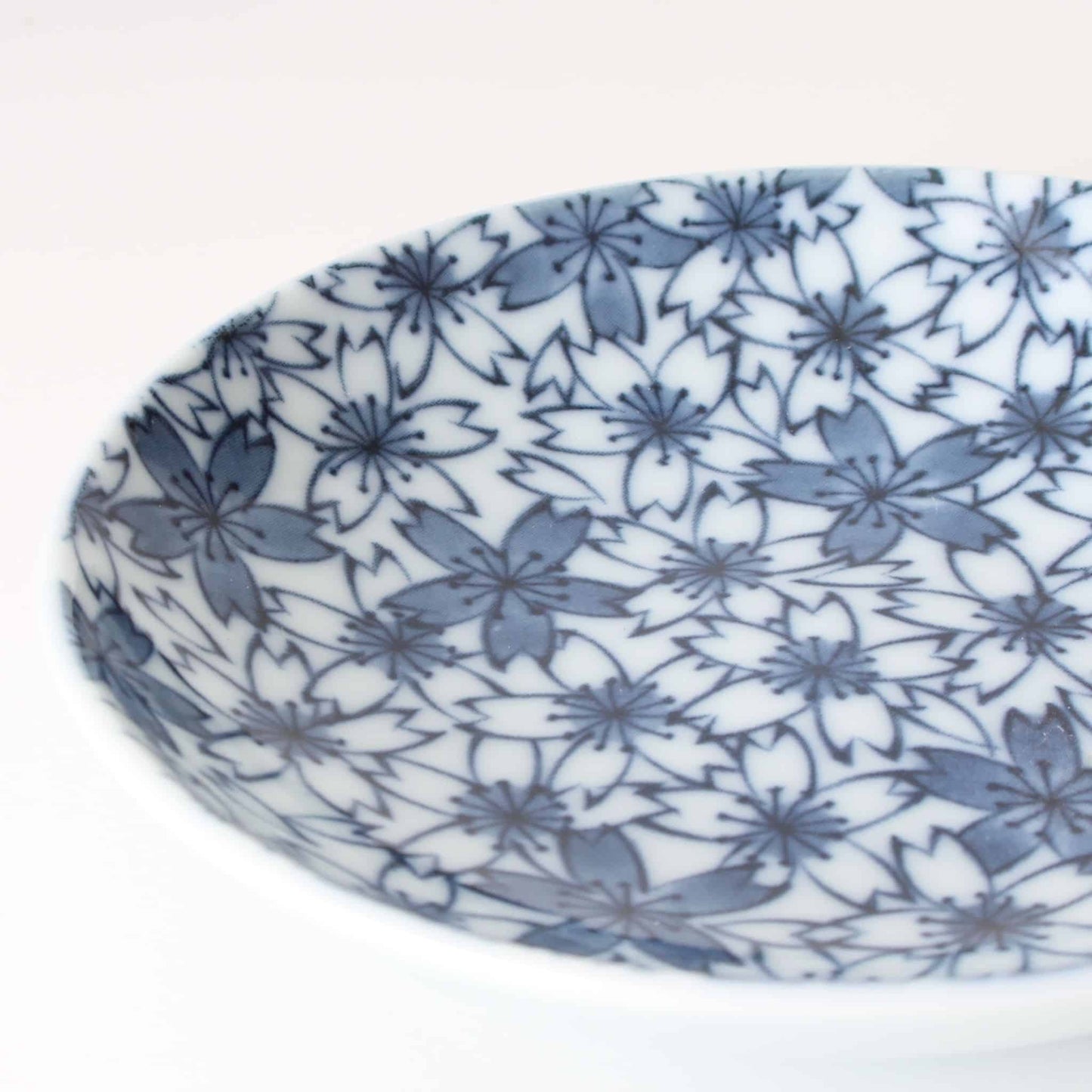 Small Plate Indigo Cherry Blossoms