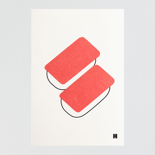 Postcard - Tuna Sushi