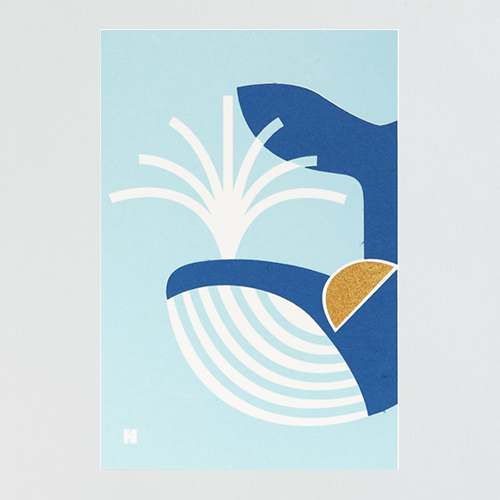 Postcard - Whale