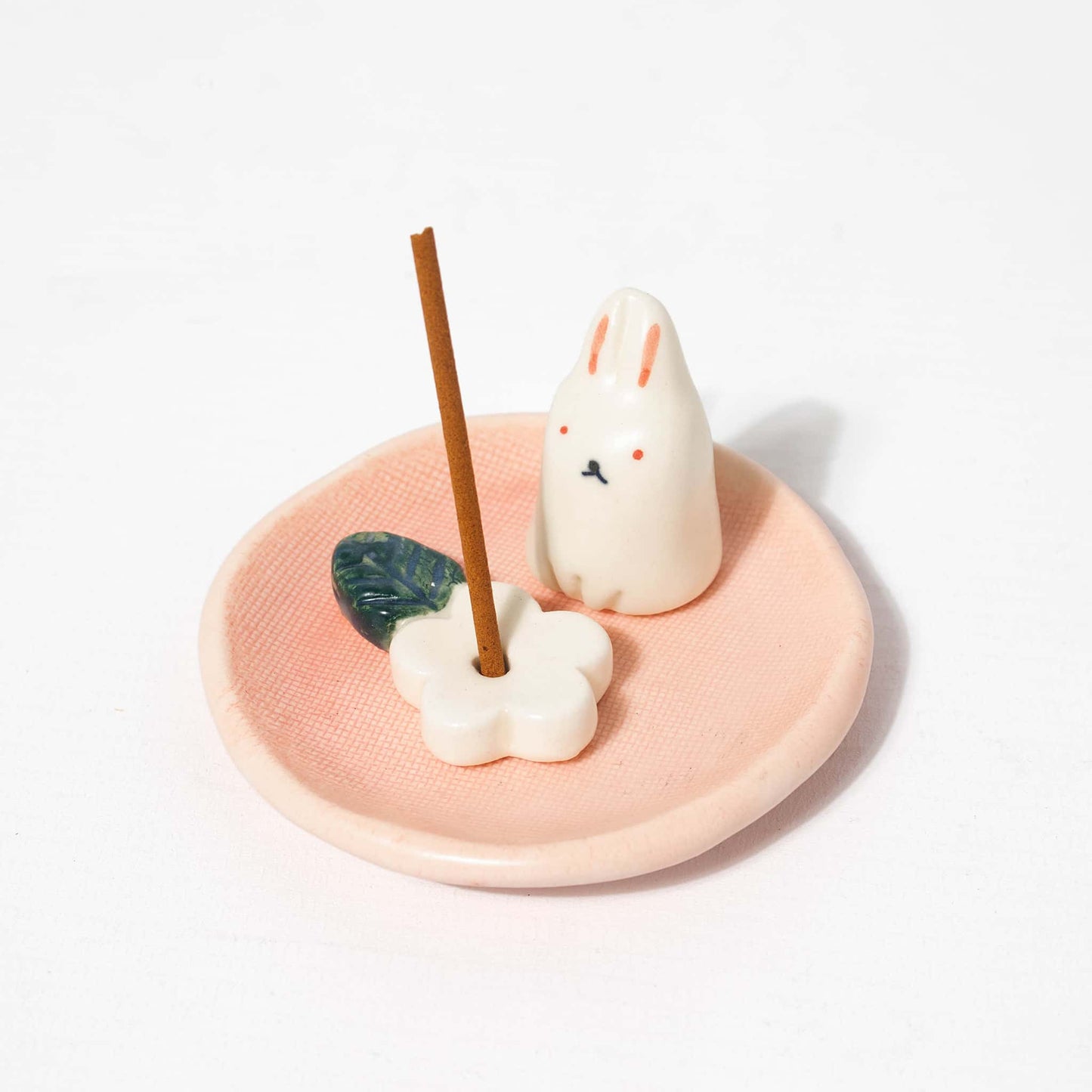 Incense Holder Flower with Rabbit