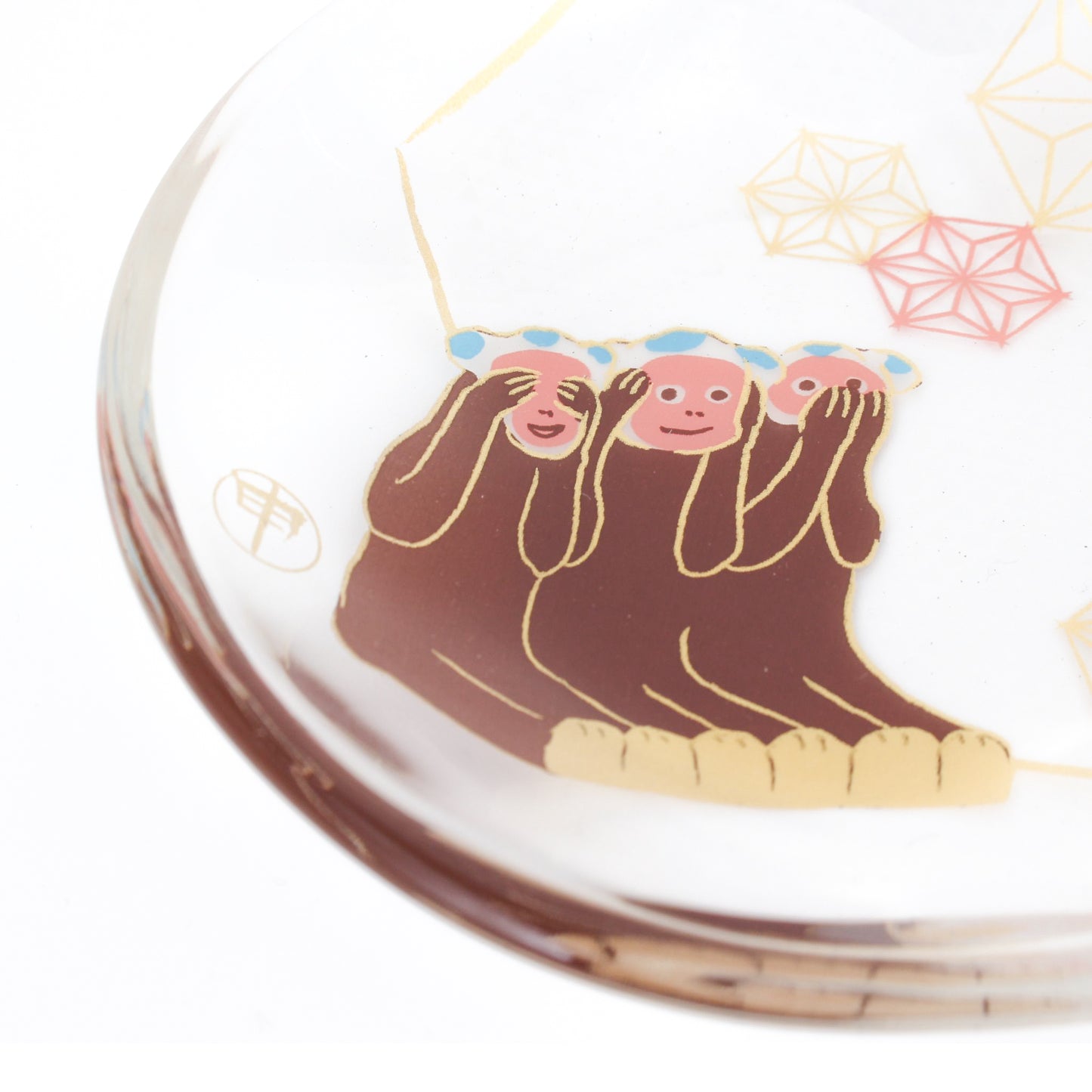 Glass Small Plate - Monkey