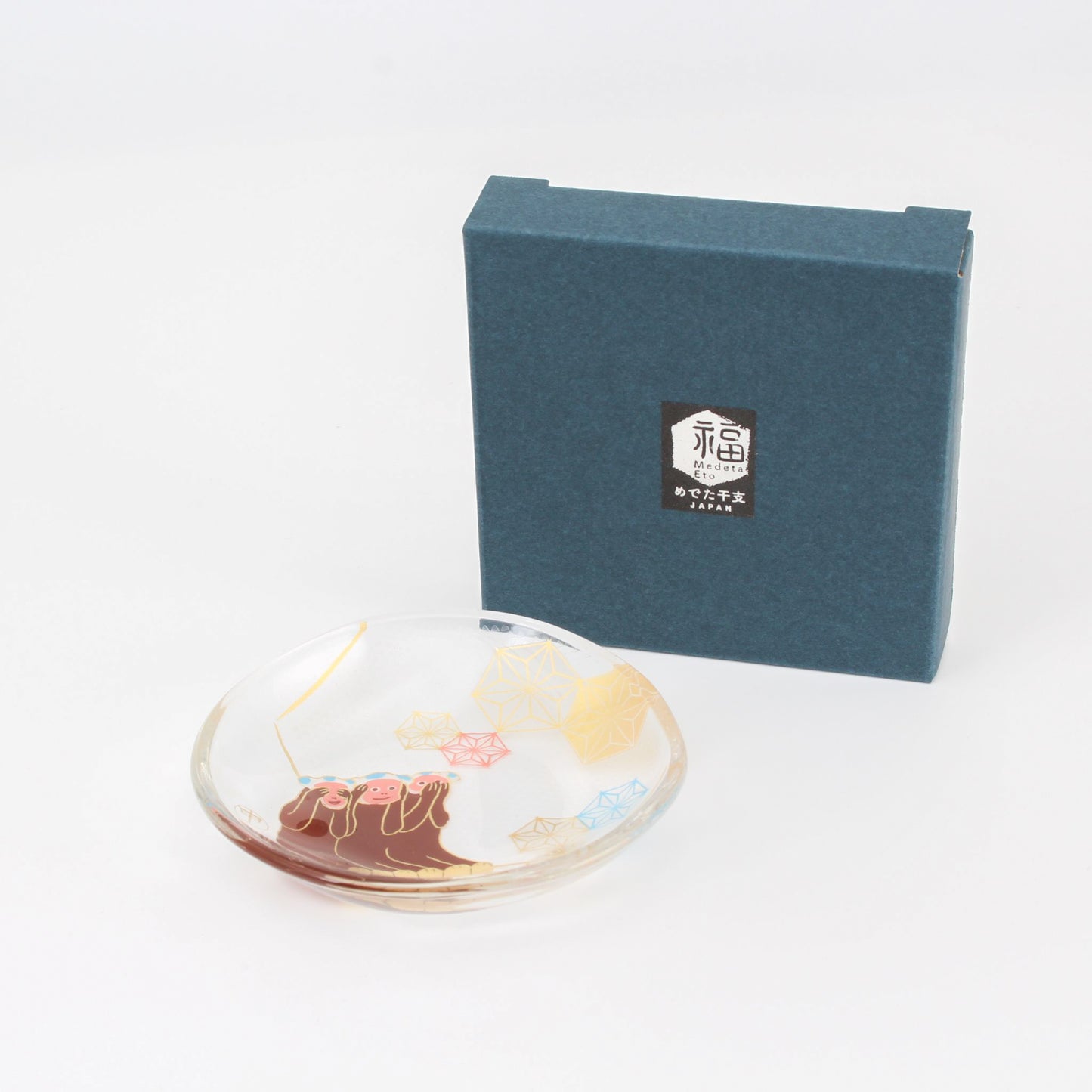Glass Small Plate - Monkey
