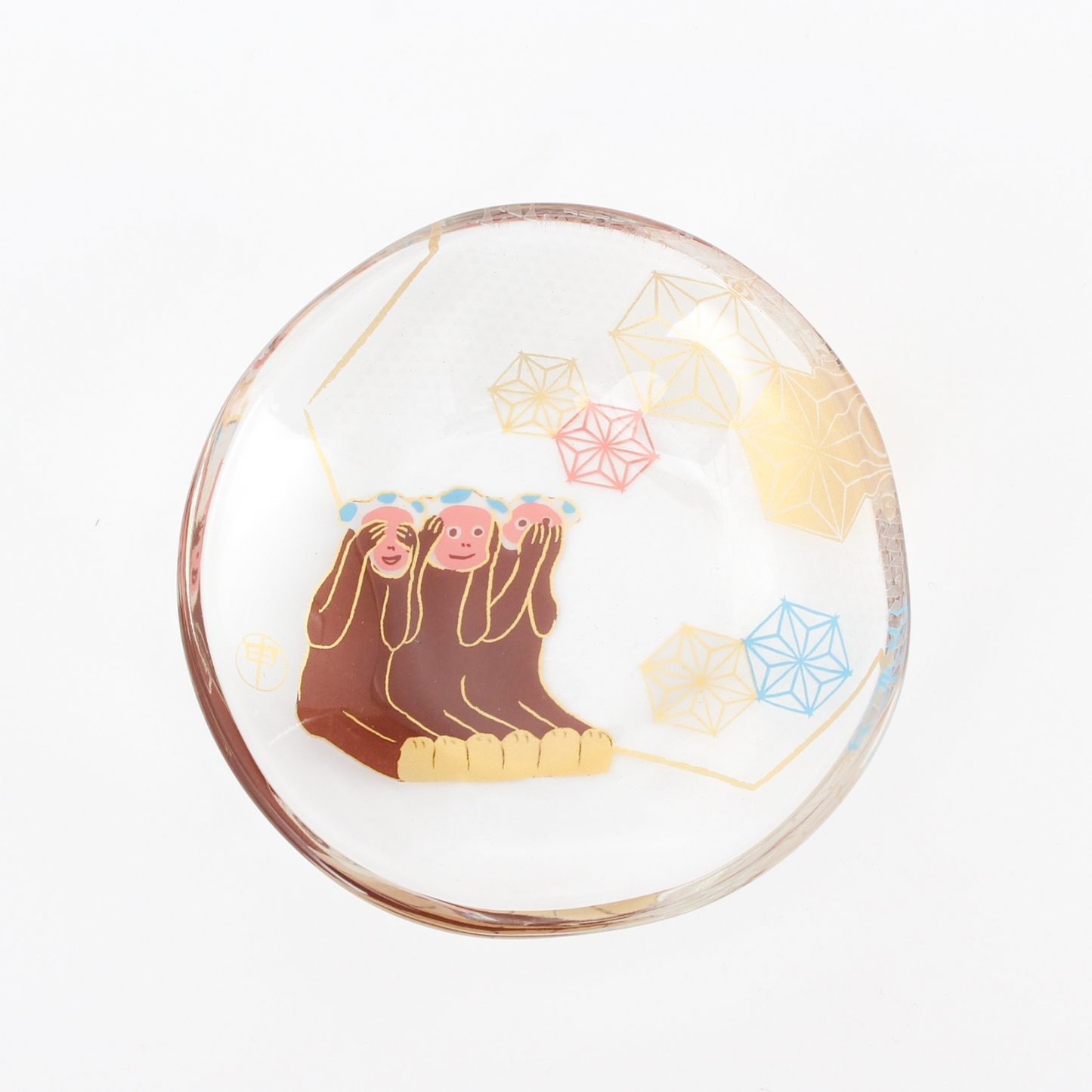 Glass Small Plate - Monkey