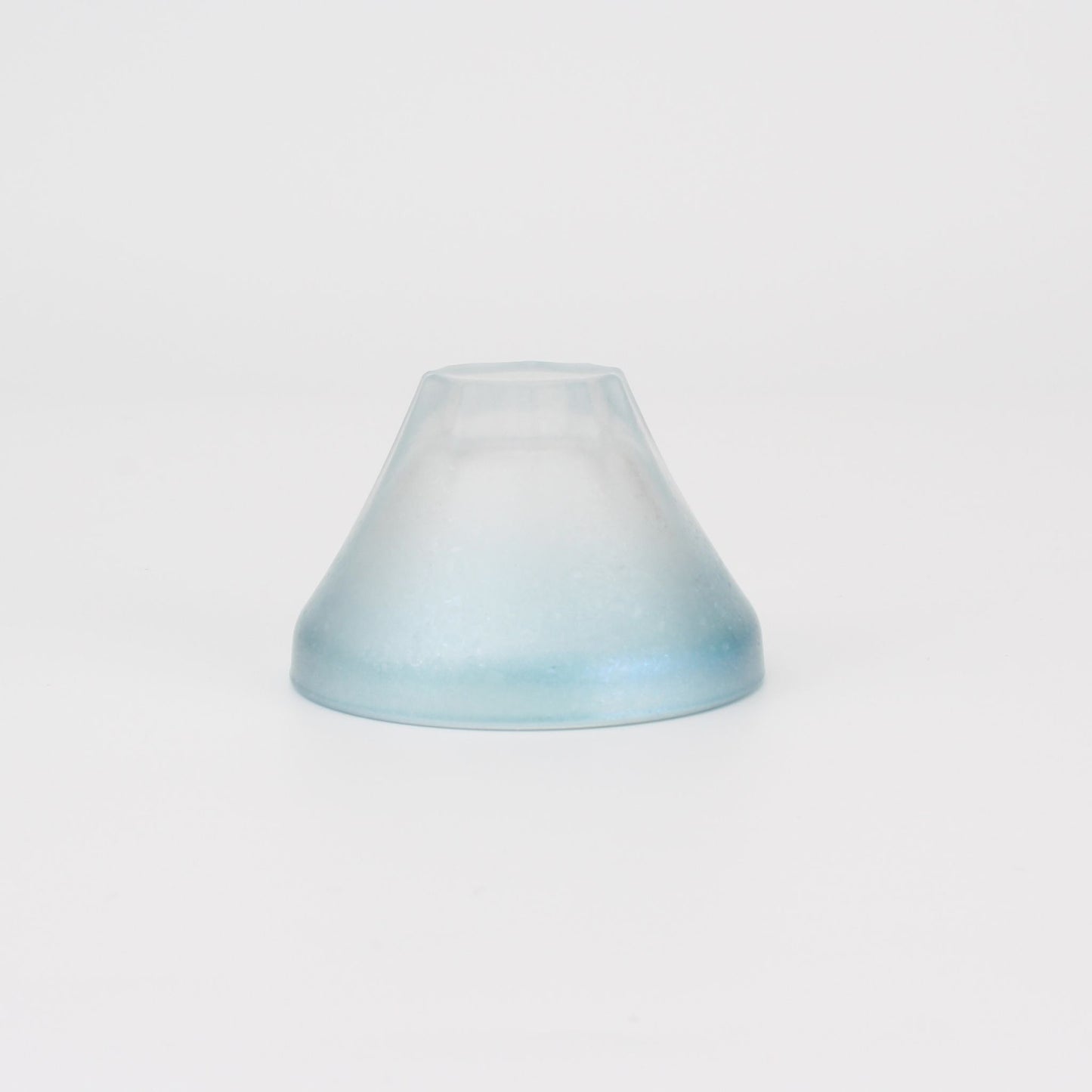 Mt Fuji Reflected Glass Sake Cup Blue