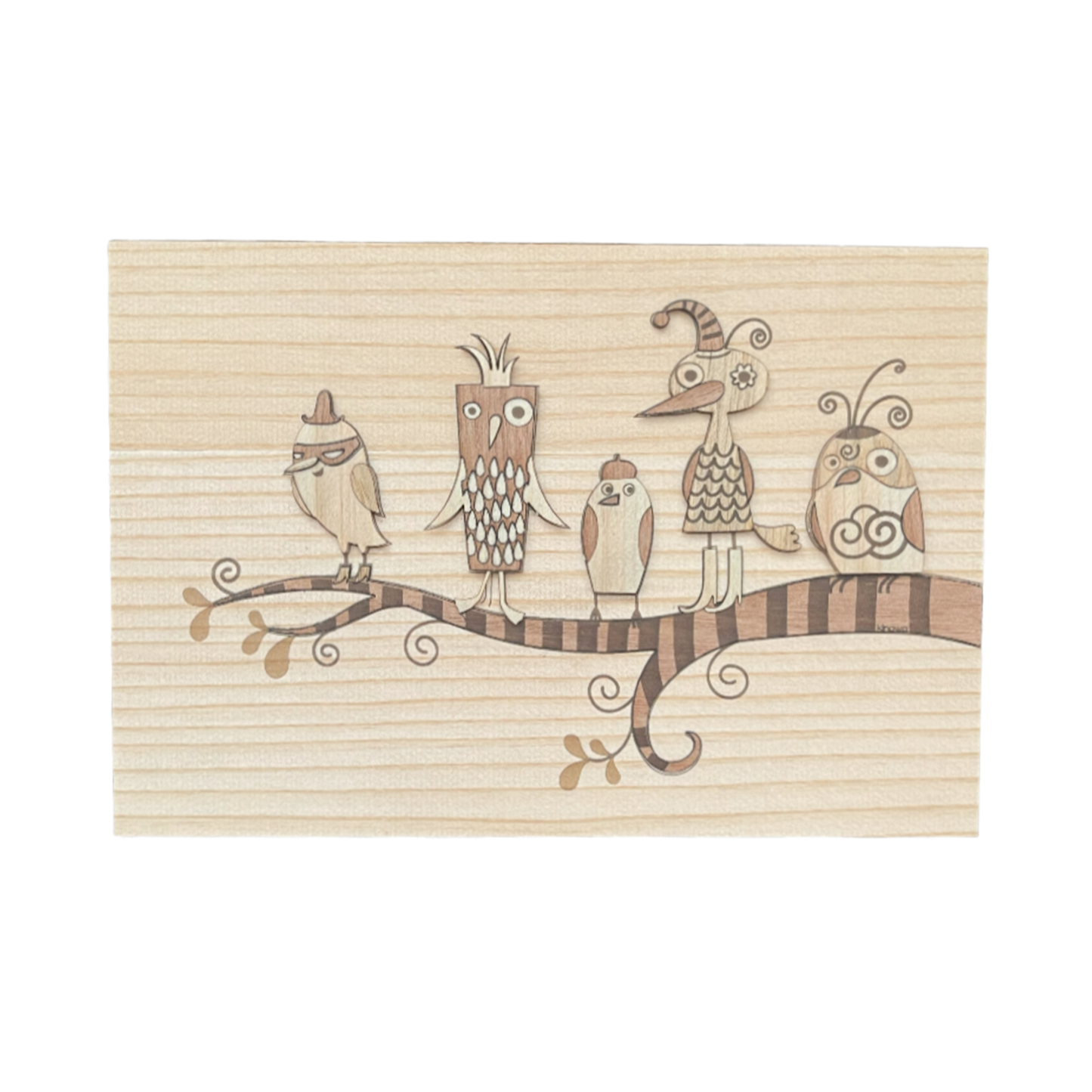 Kiharie Wooden Art Kit - Five Birds