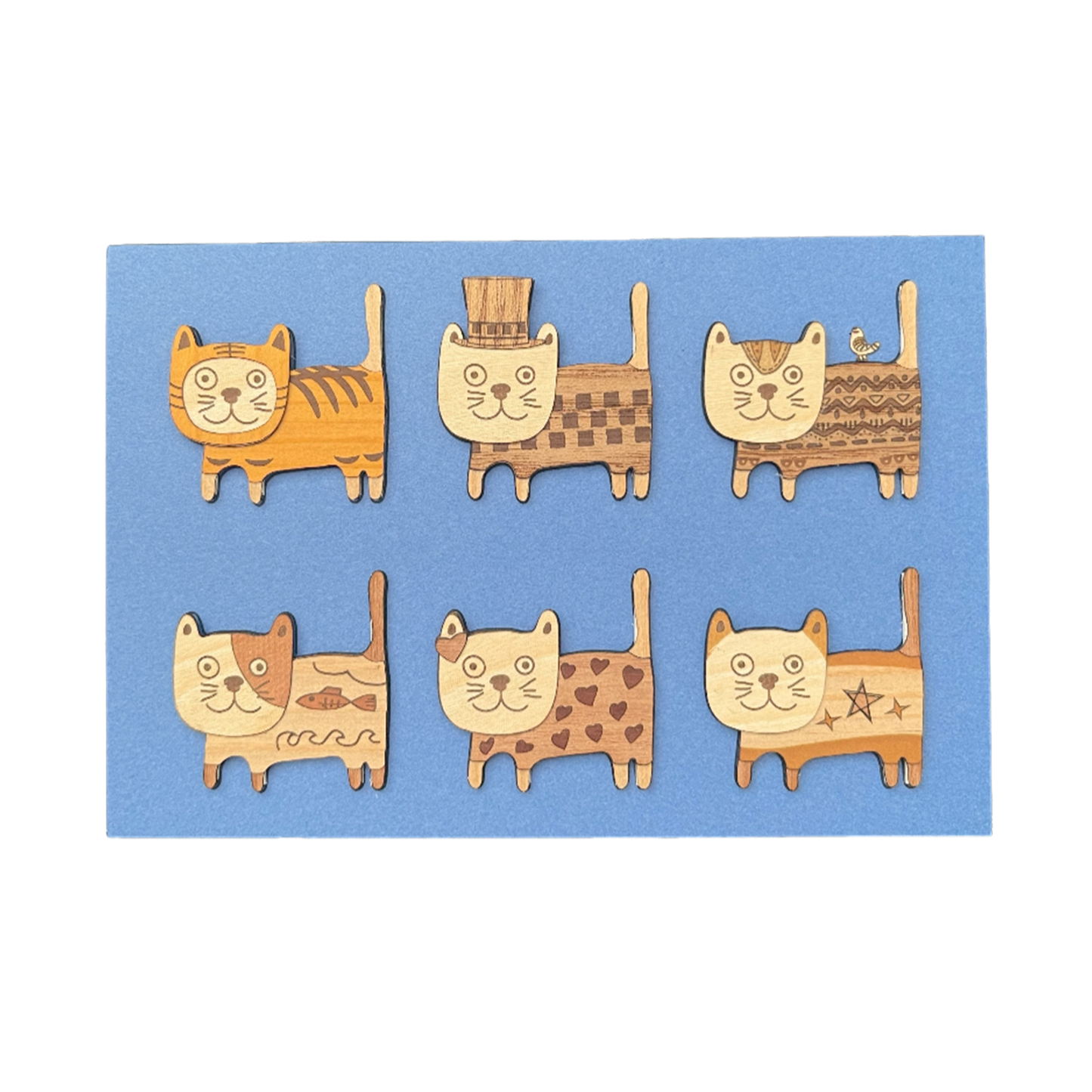 Kiharie Wooden Art Kit - Cat Carnival