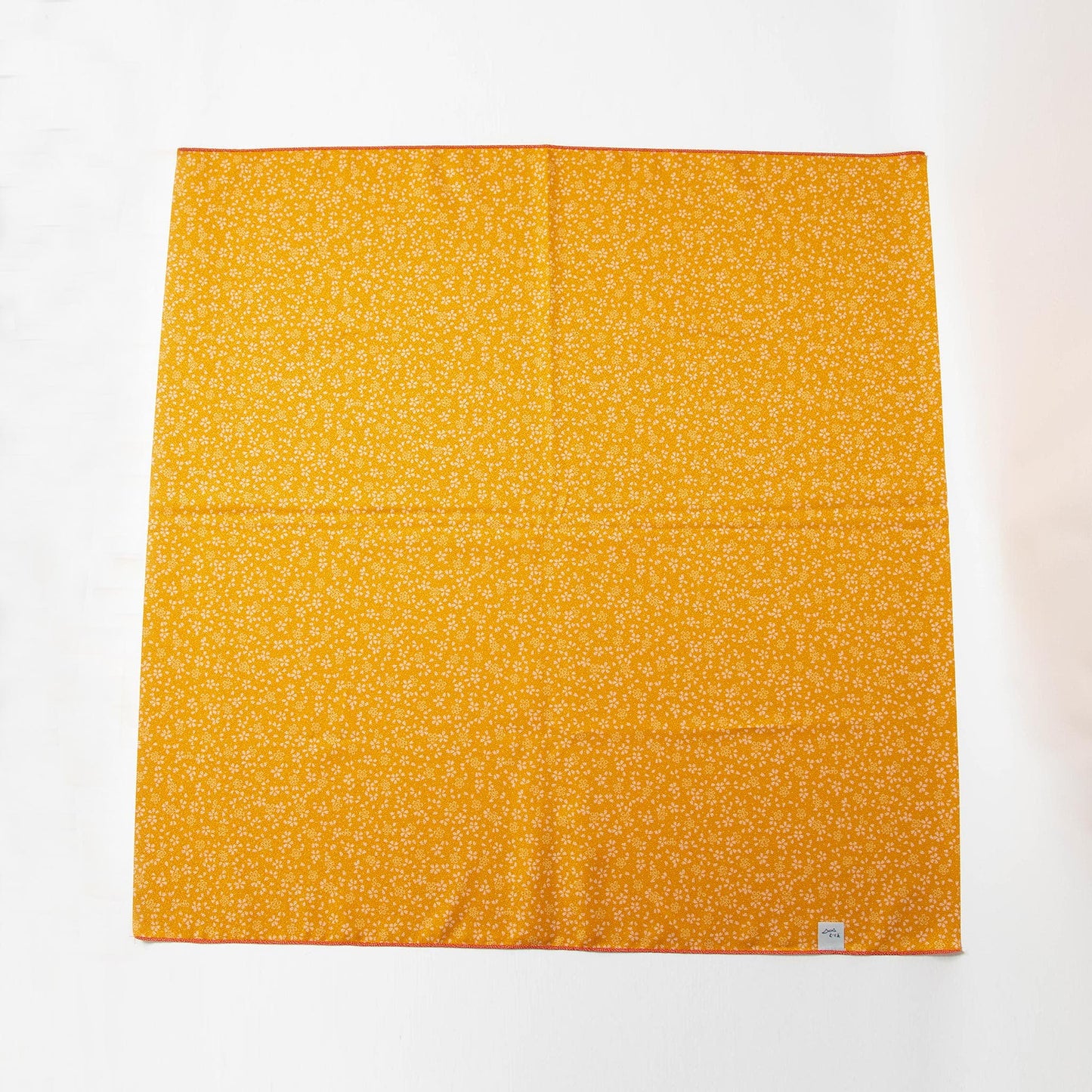 Medium Furoshiki - Amunzen Reversible Sharkskin Pattern / Sakura Red Yellow