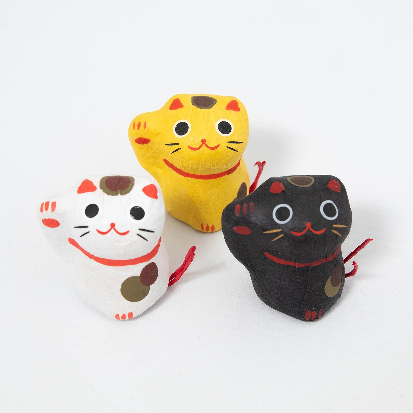Flowering Fortune - Beckoning Cat (White, Yellow, or Black)