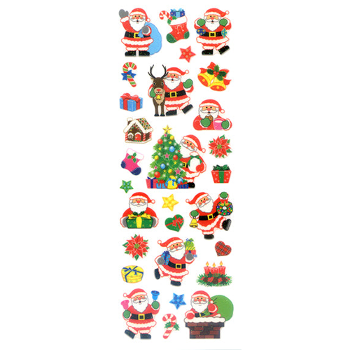 Sparkle Stickers - Santa Claus