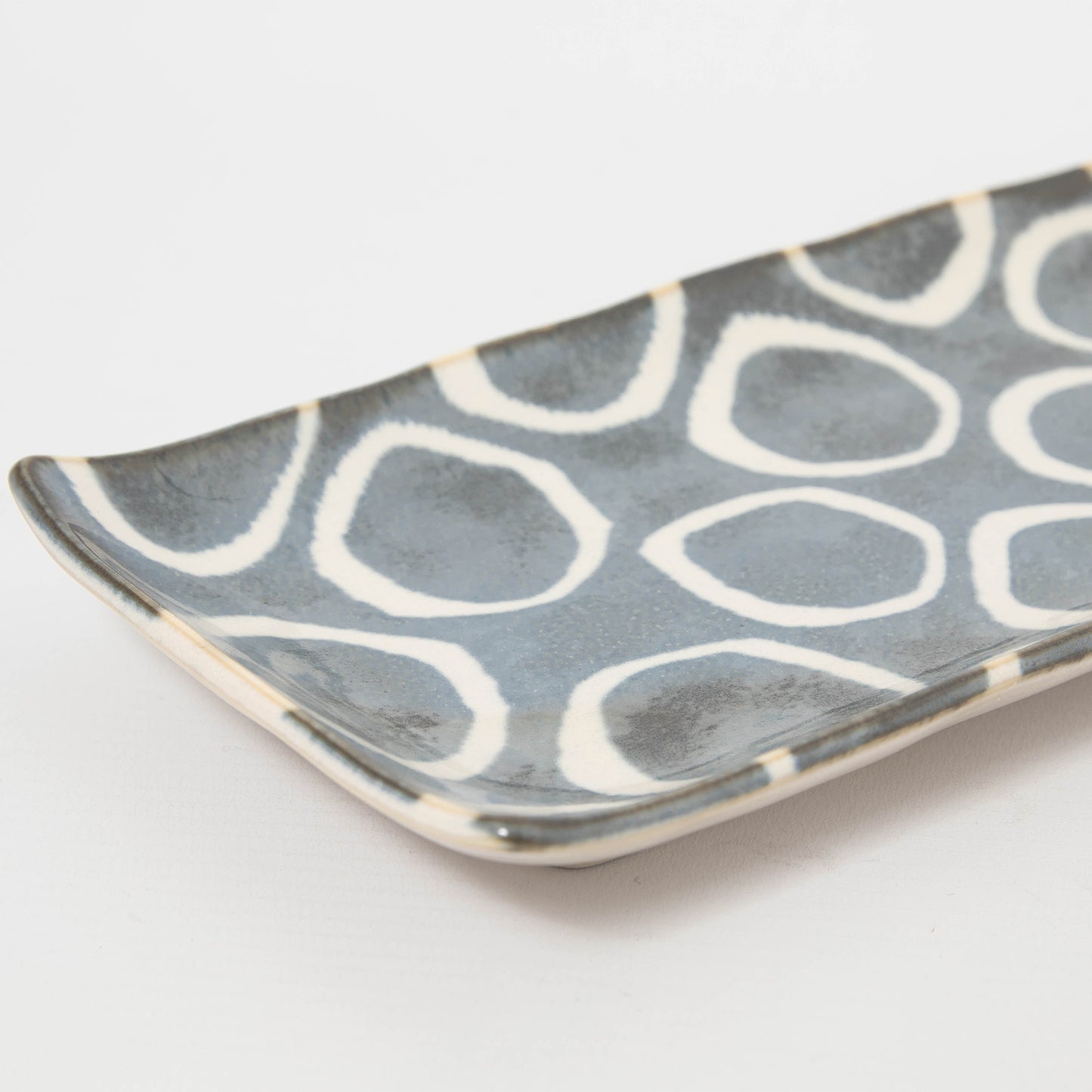 Rectangular Platter Circles 27.5cm