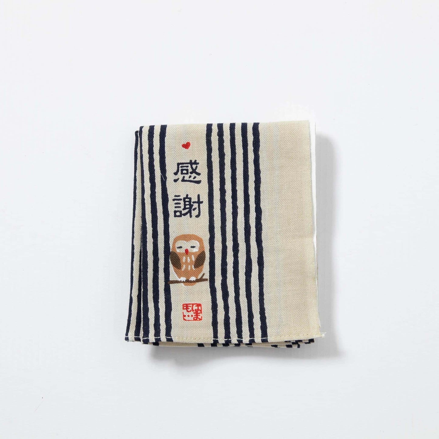 Tenugui Handkerchief - Owl's Gratitude