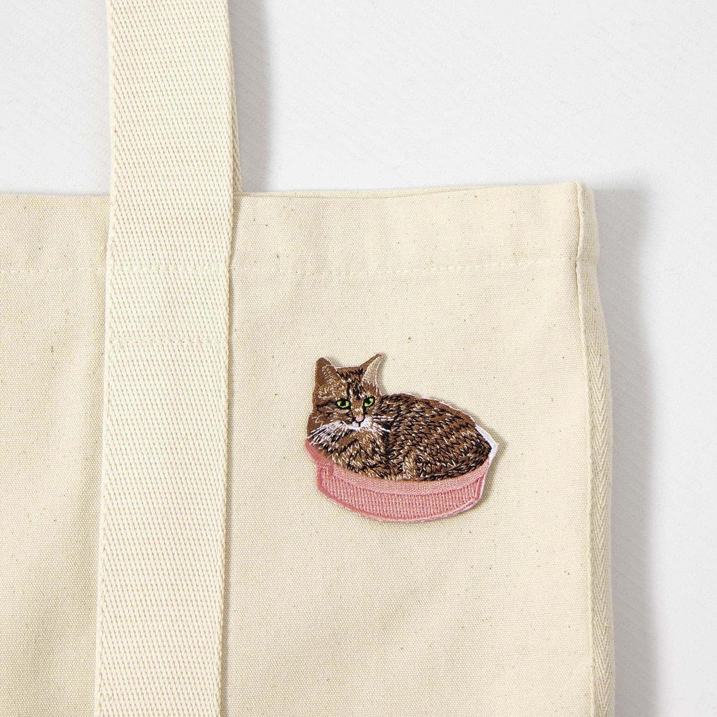 Iron On Patch - Cat in the Basket