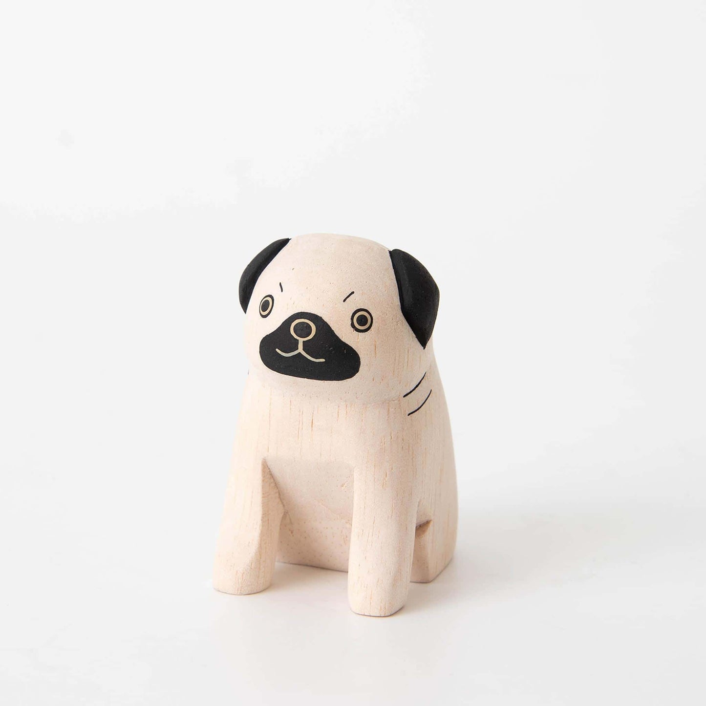 Wooden Animal Pug