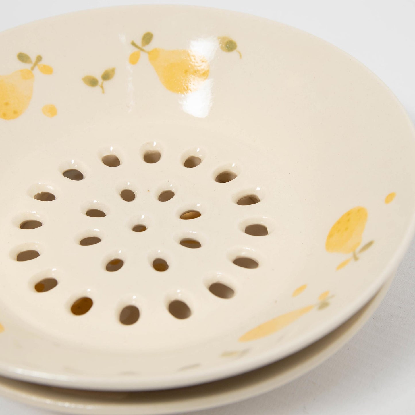 Colander with Plate - Pear
