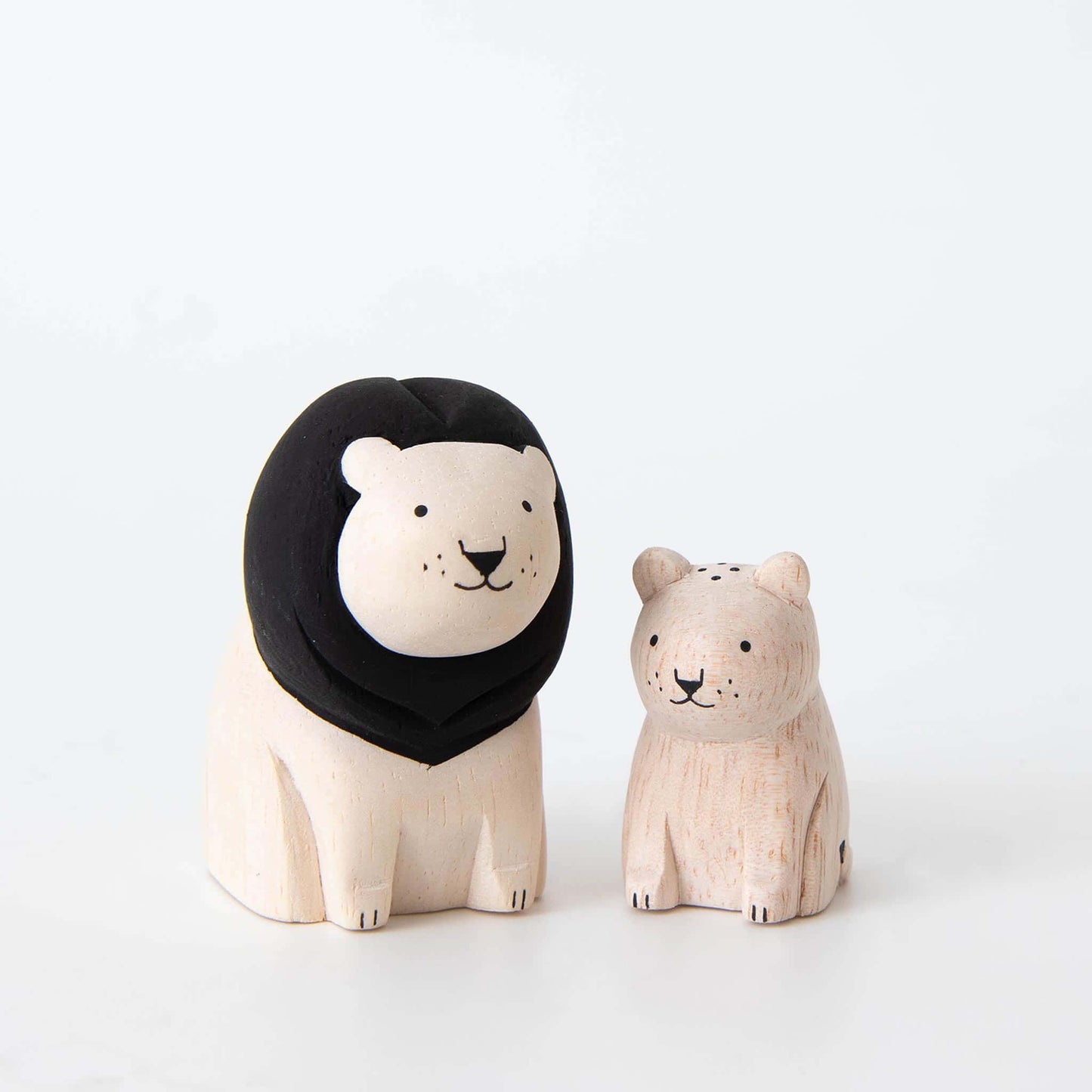 Wooden Animal Oyako - Lion