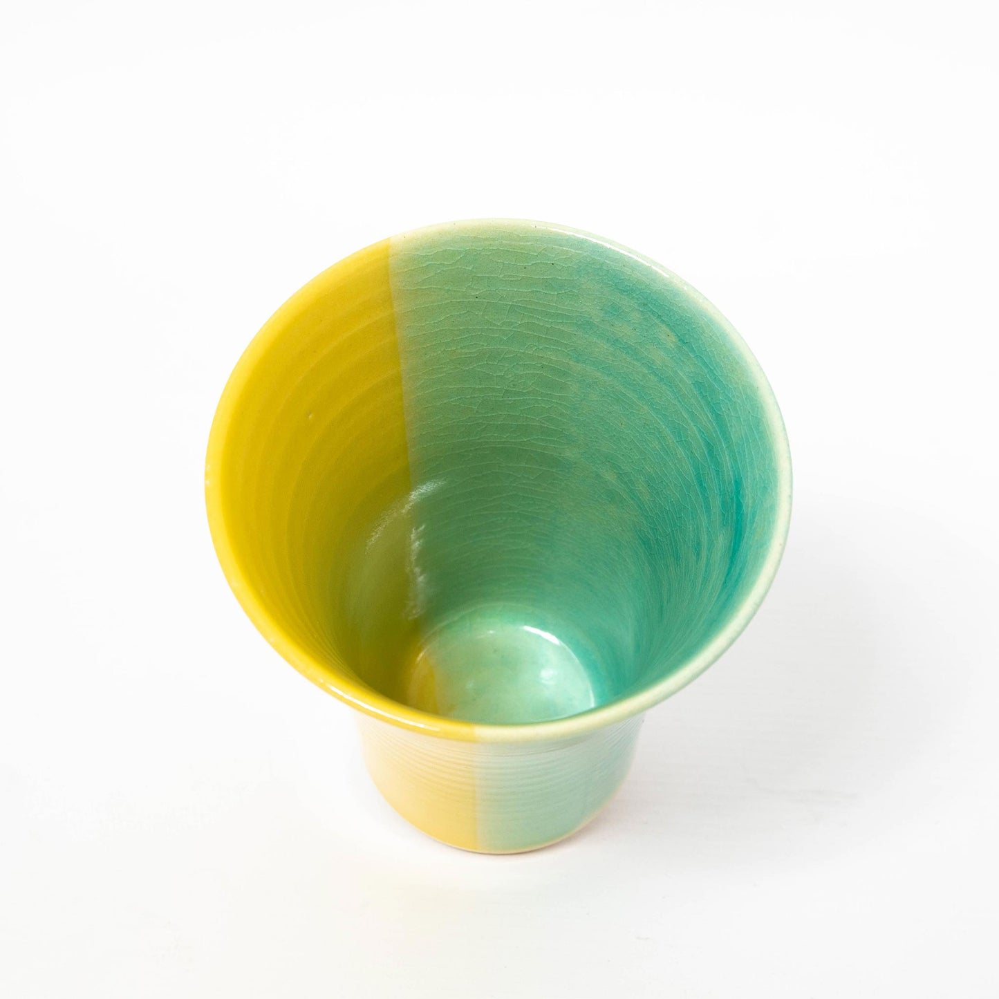Round Cup - Yellow/Blue