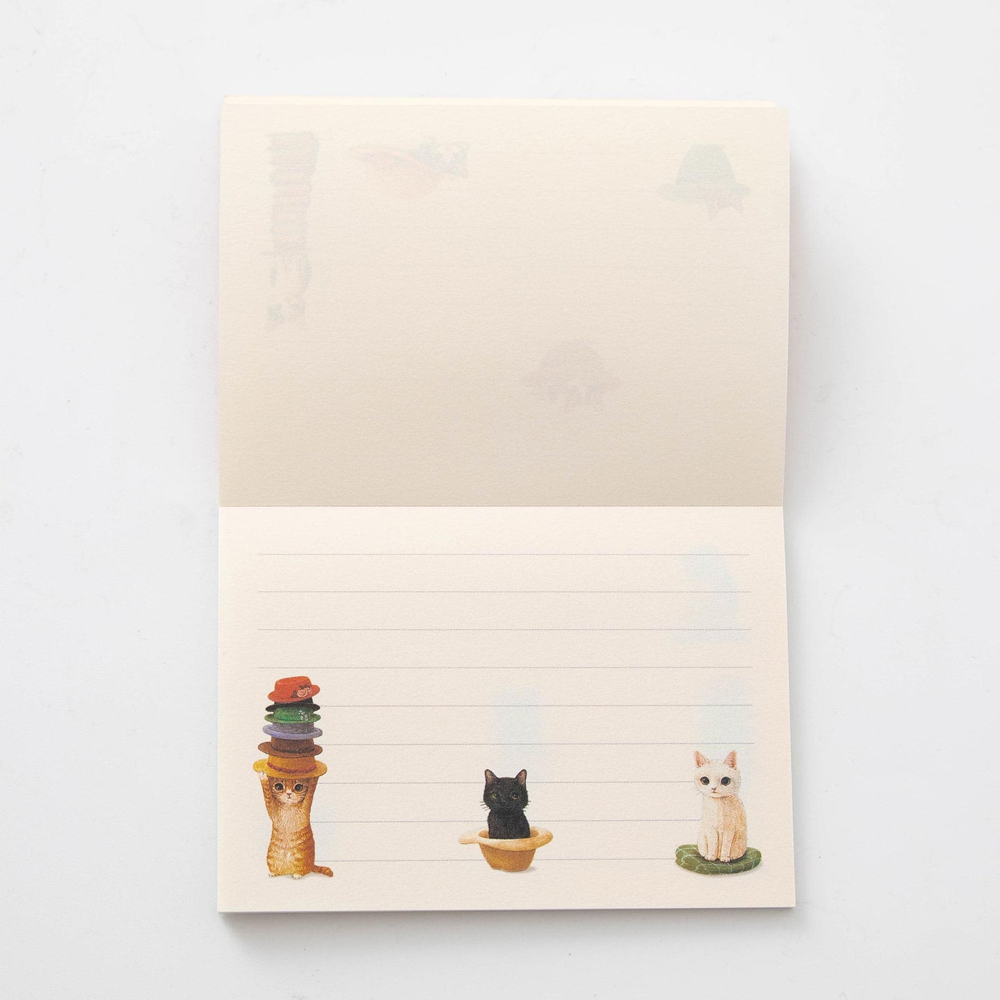 Notepad Memo Hats & Readings by POTTERING CAT