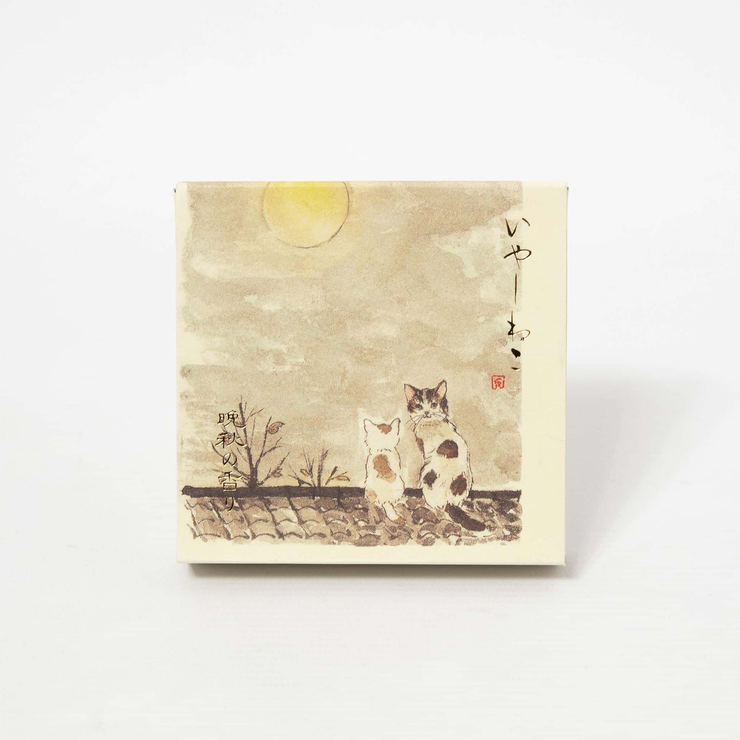 Incense Cones with Plate - Relax Cat Late Autumn