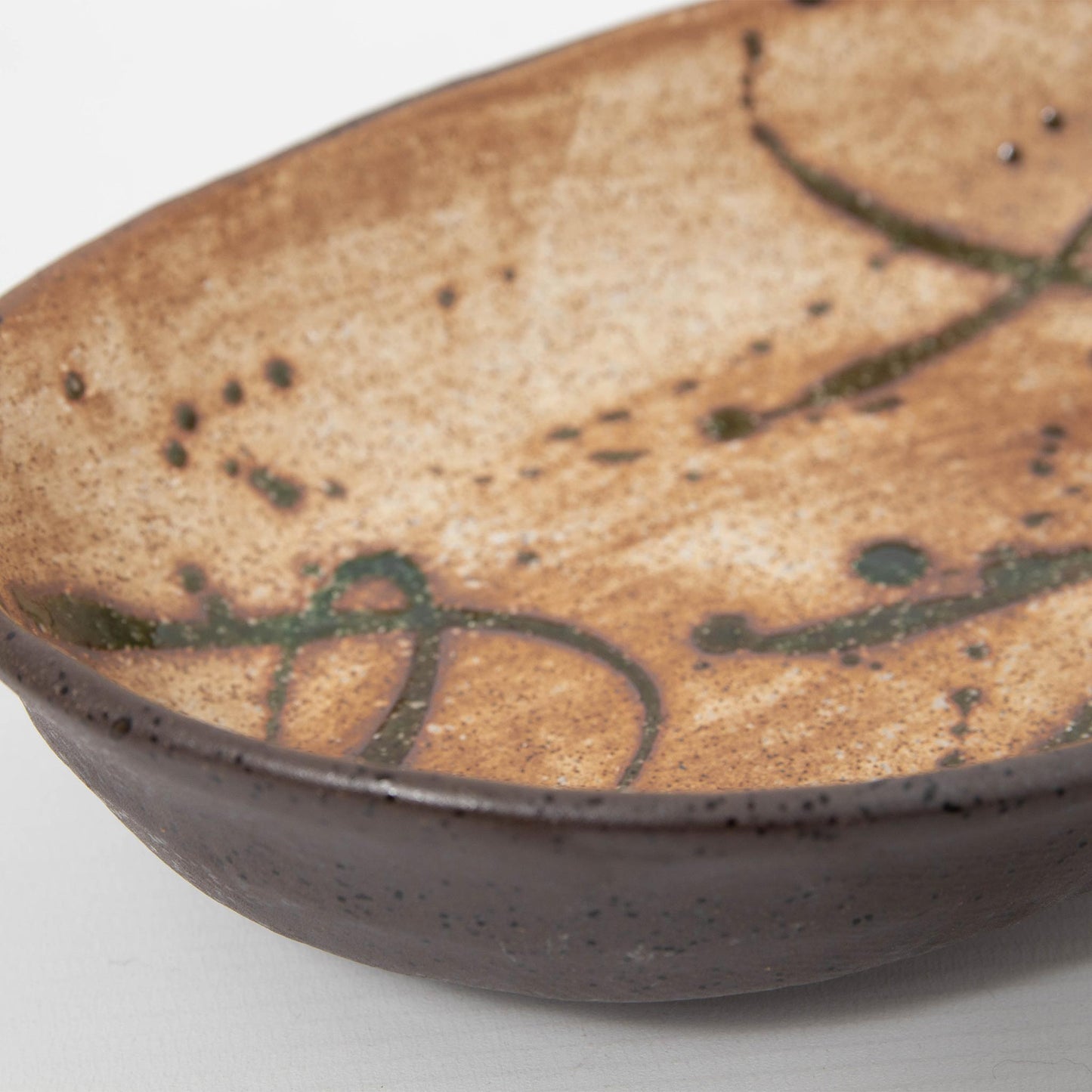Oval Bowl Oribe 20.5cm