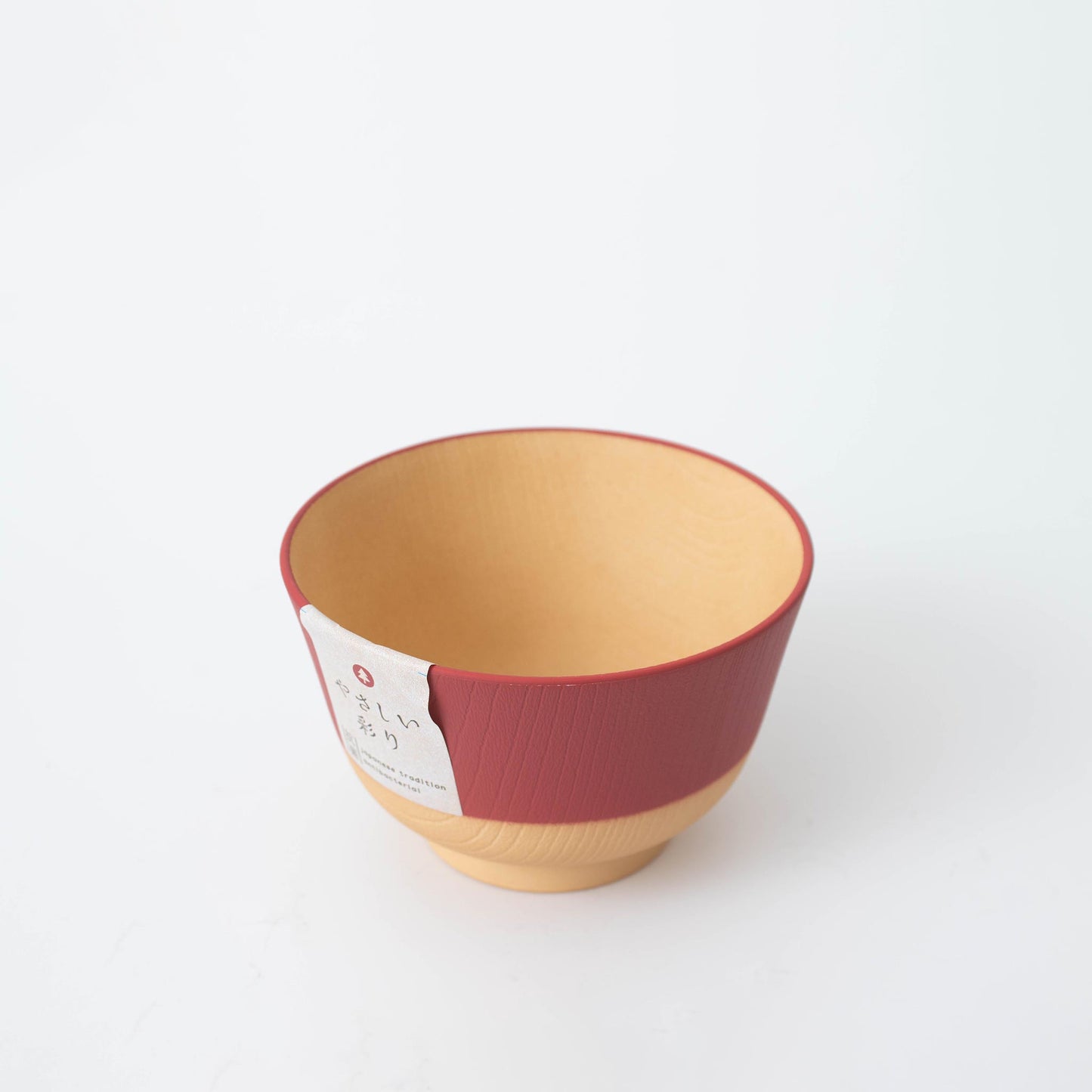 Pale Colour Miso Soup Bowl Small - Twilight Red