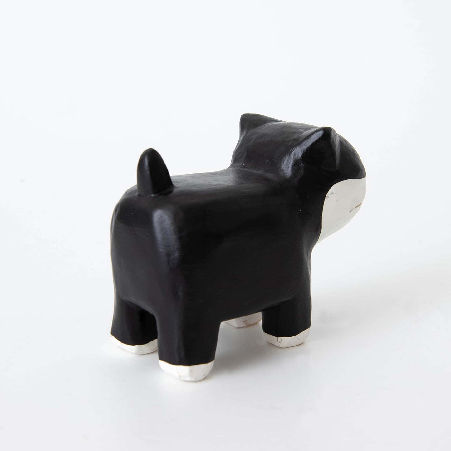Wooden Animal Card Holder Black Cat