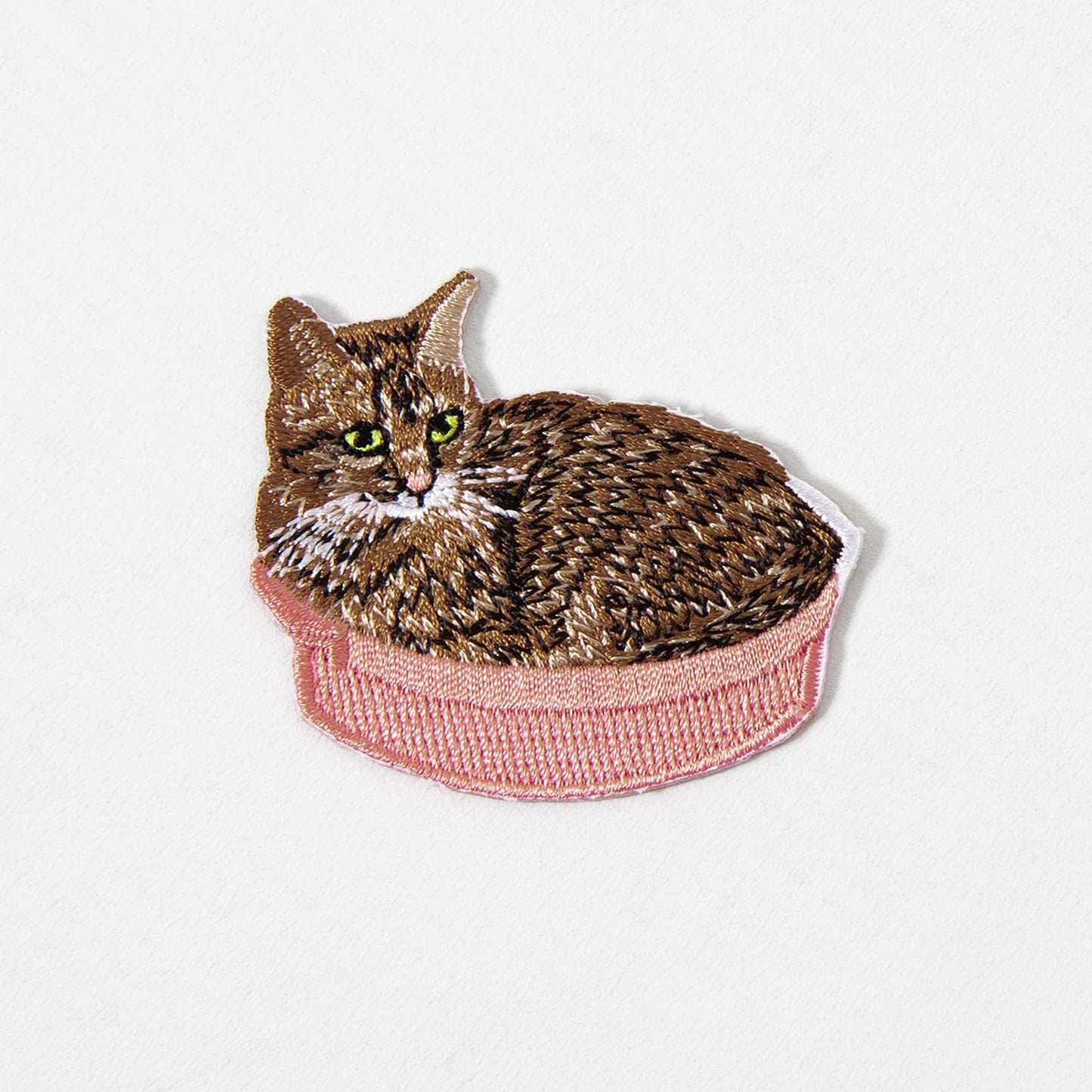 Iron On Patch - Cat in the Basket