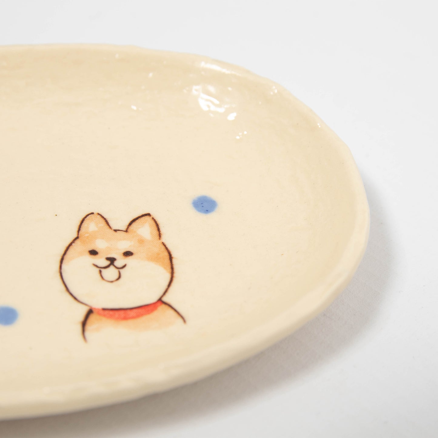 Small Plate - Shiba Dog Happy