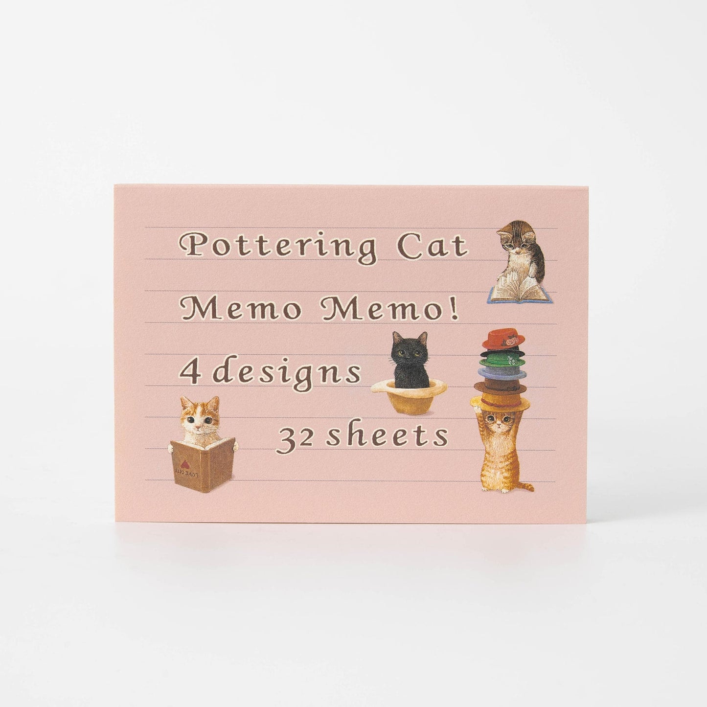 Notepad Memo Hats & Readings by POTTERING CAT