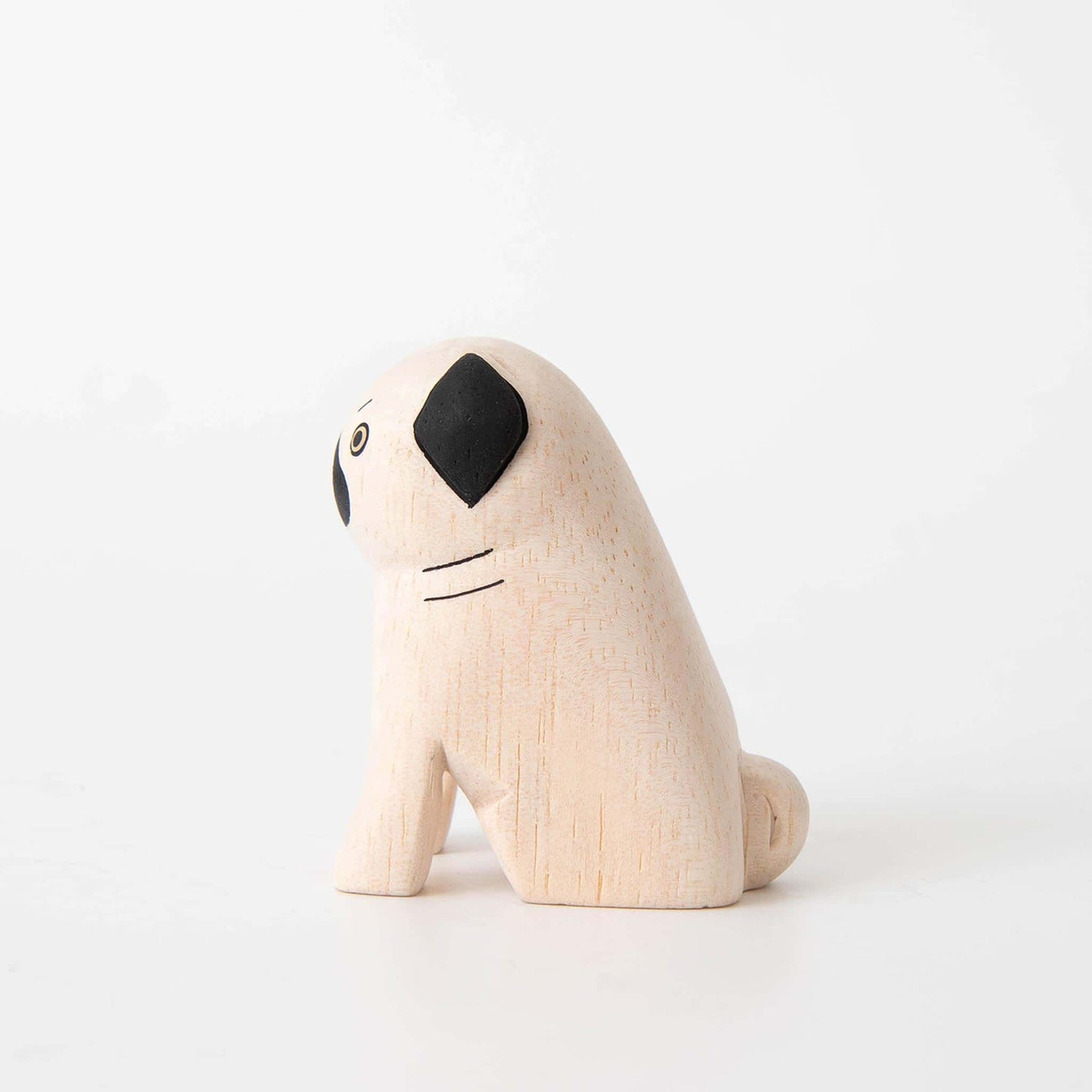 Wooden Animal Pug
