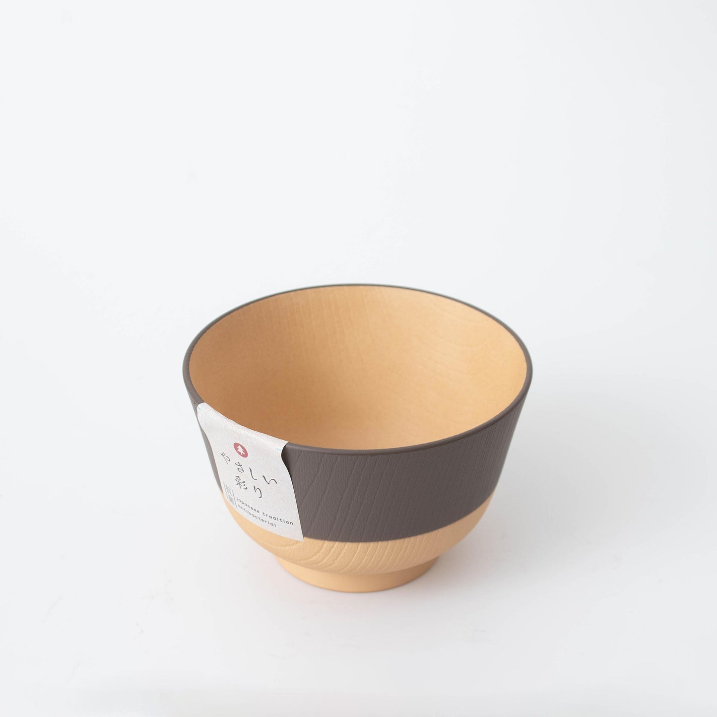 Pale Colour Miso Soup Bowl Small - Walnut Brown