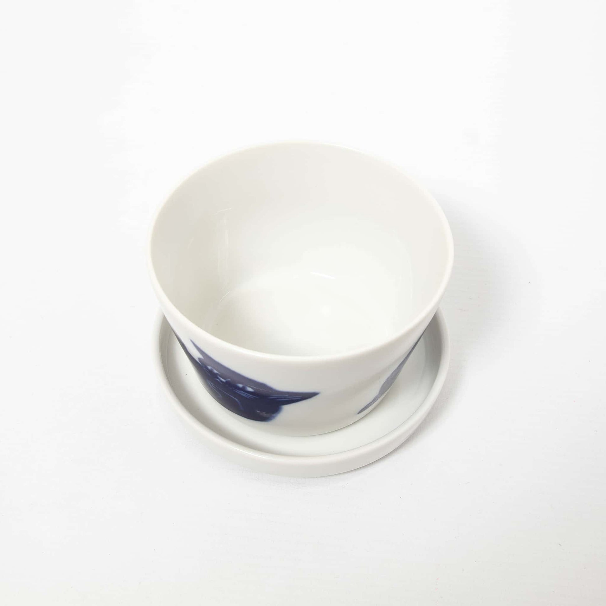 Cup with Small Lid Plate - Black Cat