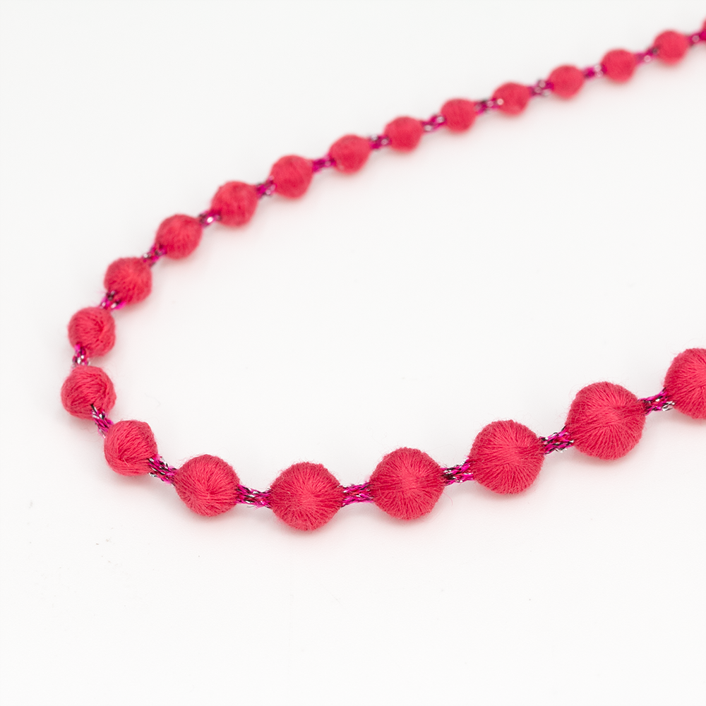 Necklace Sphere Plus 80 glitter - Ruby Red