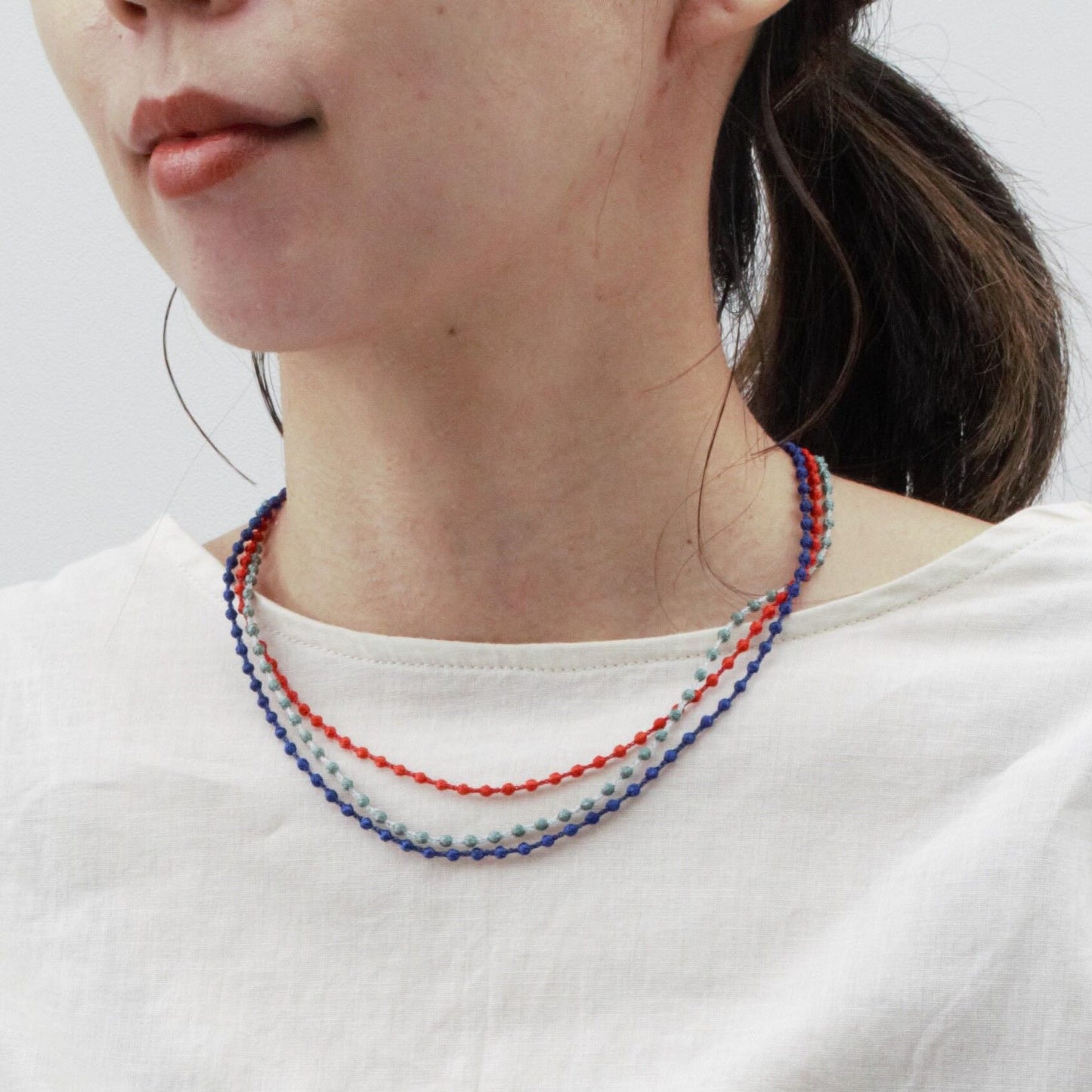 Necklace Nano Sphere - Navy Blue