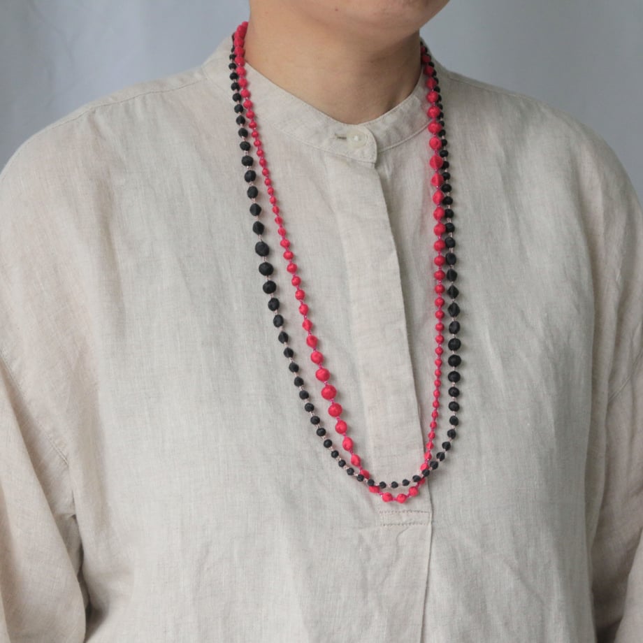 Necklace Sphere Plus 80 glitter - Ruby Red
