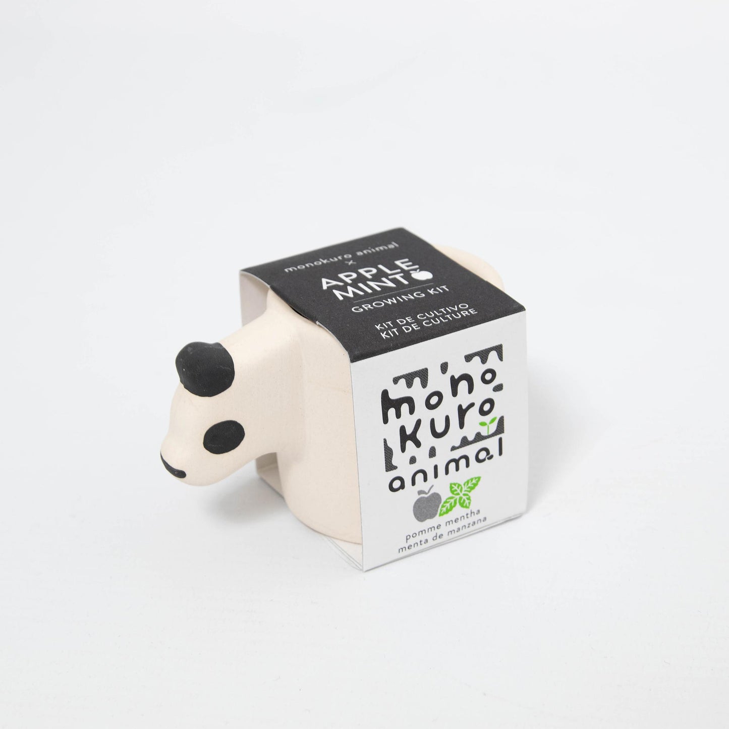 Monokuro Animals Panda - Apple Mint Growing Kit
