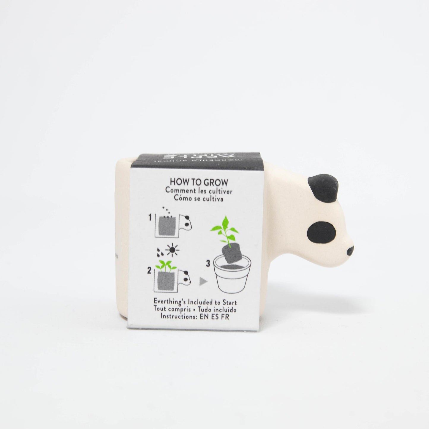 Monokuro Animals Panda - Apple Mint Growing Kit